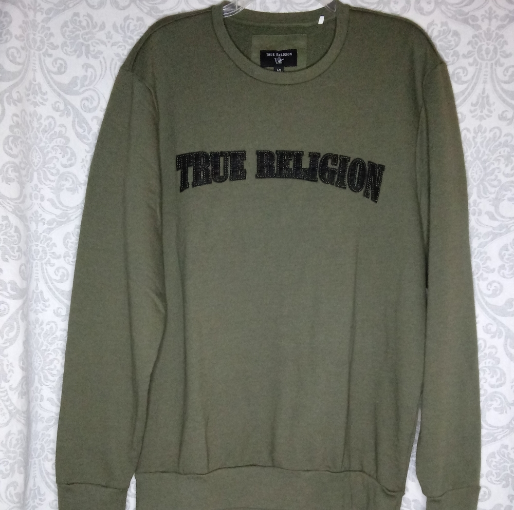 TRUE RELIGION LOGO THREAD CREWNECK - Picture 4 of 4